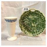 VTG BARLASTOR OF ETHURIA WEDGWOOD VASE, HM PLATE
