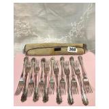 VINTAGE SILVER PLATE 1847 ROGERS BROTHERS FORKS