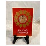 MCM SET OF 6 FRANKLIN MINT CHRISTMAS COINS 4X5.5