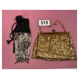 ANTIQUE HOLLYWOOD REGENCY MESH BAGS