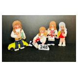 VTG HANDMADE FELT CHRISTMAS ORNAMENTS