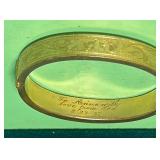 1937 GOLD FILLED-ROLLED GOLD HINGED BANGLE...