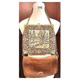 VITG COACH CROSSBODY PURSE #003-0017 & TAPERSTRY