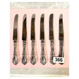 SET OF 6 SHEFFIELD STAINLESS BLADE-ENGLAND KNIVES