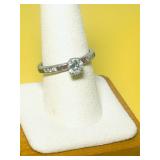 ANTIQUE DIAMOND & RUBY CHARLES F WINSON RING-14K