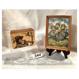 VINTAGE HUMMEL MUSIC BOX, ETC