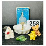 VTG MINIATURES, CARDS,GHOST,BEAR,CHICK,TURTLE