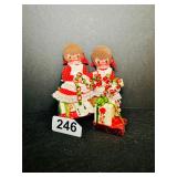 VITG HANDEMADE FELT CHRISTMAS ORNAMENTS-TWIN GIRLS