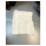 ANTIQUE HAND CROCHETED TABLECLOTH 68X84