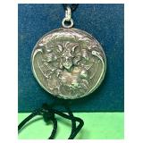 STERLING SILVER BAT WOMAN-GODDNESS-ART NOUVEAU