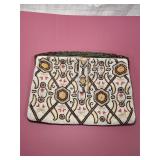 EXQUISTE BEADED PURSE -  SILK LINED