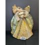 VTG NUREMBERY FOIL & WAX ANGEL TREE TOPPER
