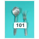 REED&BARTON STERLING SILVER SCALLOPED SPOON 35 GR