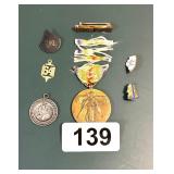 MILITARY PINS, ST CHRISTOPHER, ANGEL ETC