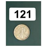 1944 WALKING LIBERTY 1/2 DOLLAR 90% STERLING 18GR