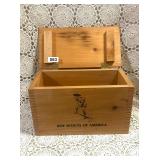 VINTAGE HANDMADE BOY SCOUT DOVETAILED BOX