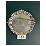 1746 GEORGE WICKS SILVERSMITH LONDON "SALVER"
