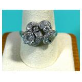 CUSTOM MADE MULTI DIAMOND RING SIZE 11.25 (4GR)