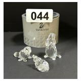 SWAROSKI SET OF 3 ANIMAL CRYSTALS