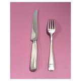 STERLING SILVER FORK & KNIFE R BLACKINTON 77 GRAMS