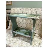 HAND PAINTED 2 TIER TABLE - LOW COUNTRY SCENE