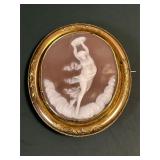 ANTIQUE 14K GOLD CAMEO - TEST14k SINGLE GRACE 12G