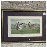 VTG PRINT "A BLACKHANDER STOPS A RUSH" BY WRIGHT