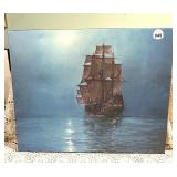 SHIP PRINT ON CANVAS 27X34
