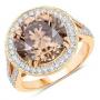 7.07 CT Champagne Diamond Ring
