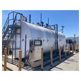 Diesel fueling station with 77,000 gallon diesel tank, DEF tank, 2 pumps, kiosk