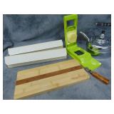 Cutting Board, Dicer, Tea Pot and 2 Pump N Seals