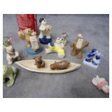 Miniature VTG Handmade Pottery Animals