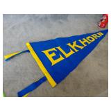 VTG Wool Elkhorn Banner, VG Condition