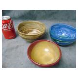 Three VTG Pottery Bowls