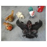 Misc Figurines and Longaberger Basket