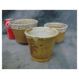 3 VTG Pottery Pots