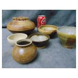 Assortment of VTG Pottery Bowls & Vases