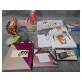 Misc Housewares: Tableclothes, Wallet, Vtg Stapler