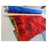 Hanging Set of Photo Backdrop Fabrics, ~ 45' Wide
