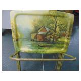VTG TV Tables and Rack. rack is rusty