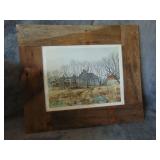 Rsutic Framed Jim Bruce  'The Fritz Farm Print