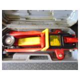 Two Ton Floor Jack in Case, used