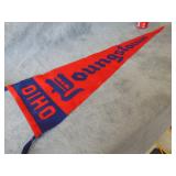 VTG Wool Ohio Youngstown Banner, VG condition