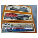 Three HO Train Cars
