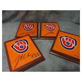 VTG Milwaukee Brewer Autographed Placards