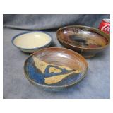 Three VTG Pottery Bowls
