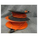 Two Extension Cords on Reels, one needs new plug