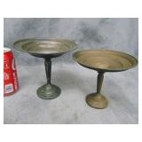 VTG Sterling Pedestal Compotes, 376 g, weighted