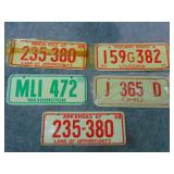 VTG Bicycle License Plates