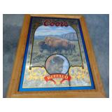 VTG Coors Buffalo Beer Mirror